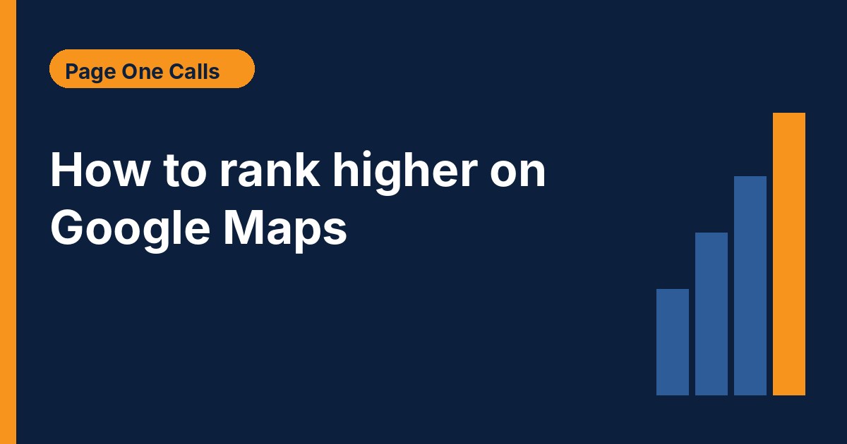 How to rank higher on Google Maps