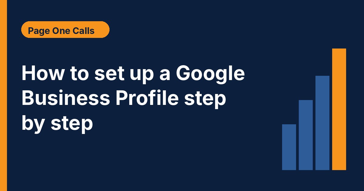 How to set up a Google Business Profile